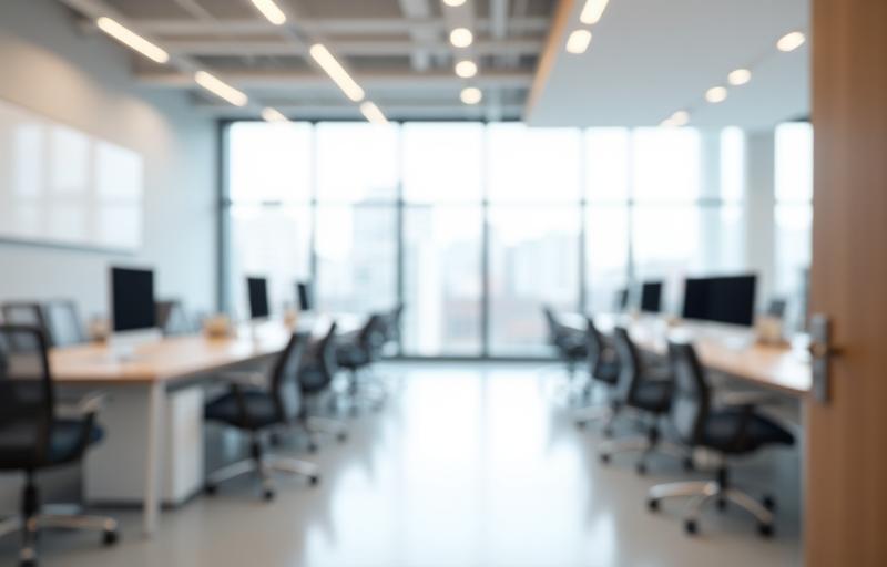Interior view of a professional office space.